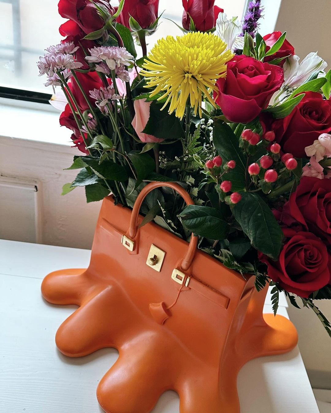 Vase Pop Art Kelly Orange - Timeless Vases