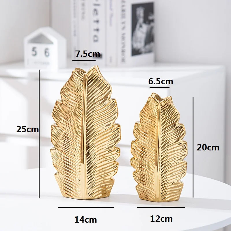 Vase Golden Leaf - Timeless Vases