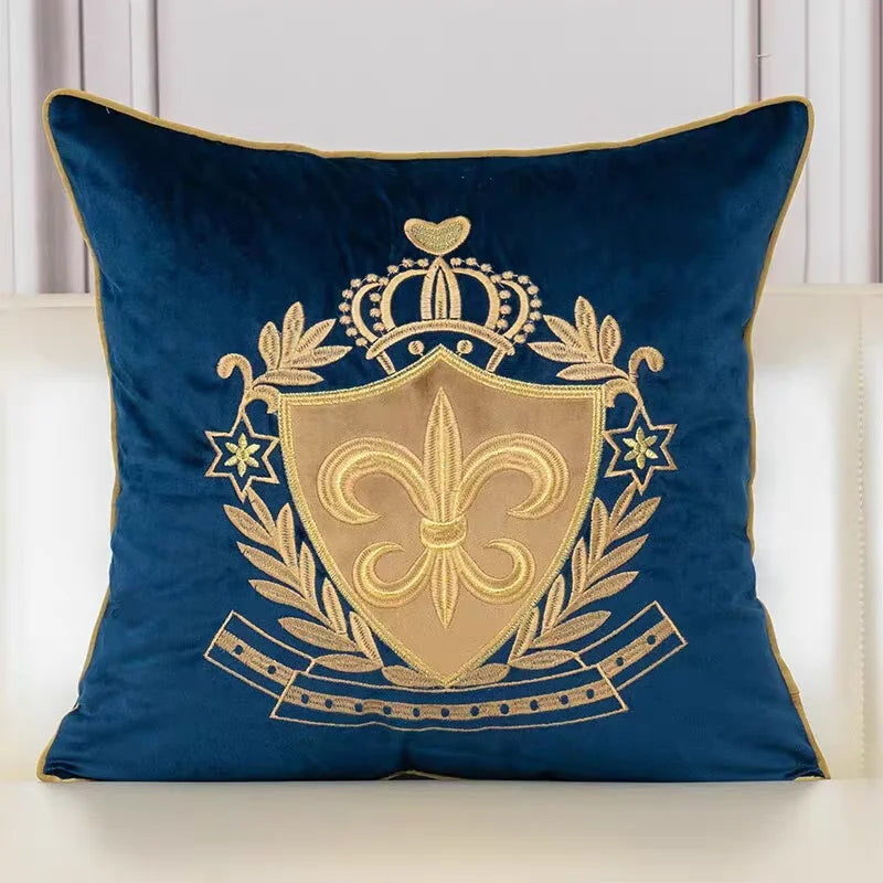 Housses d’Oreiller Blason Royal