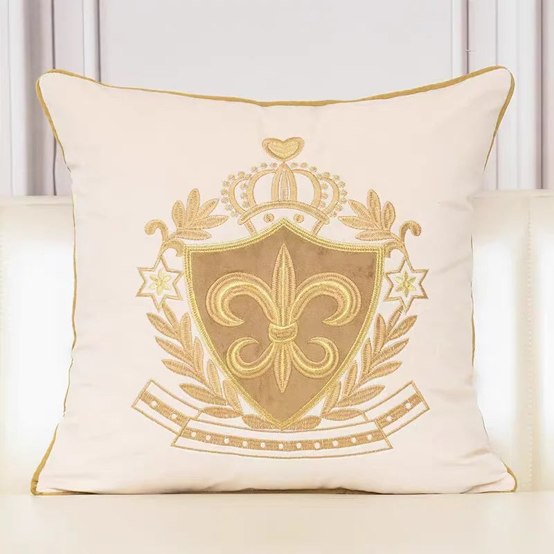 Housses d’Oreiller Blason Royal