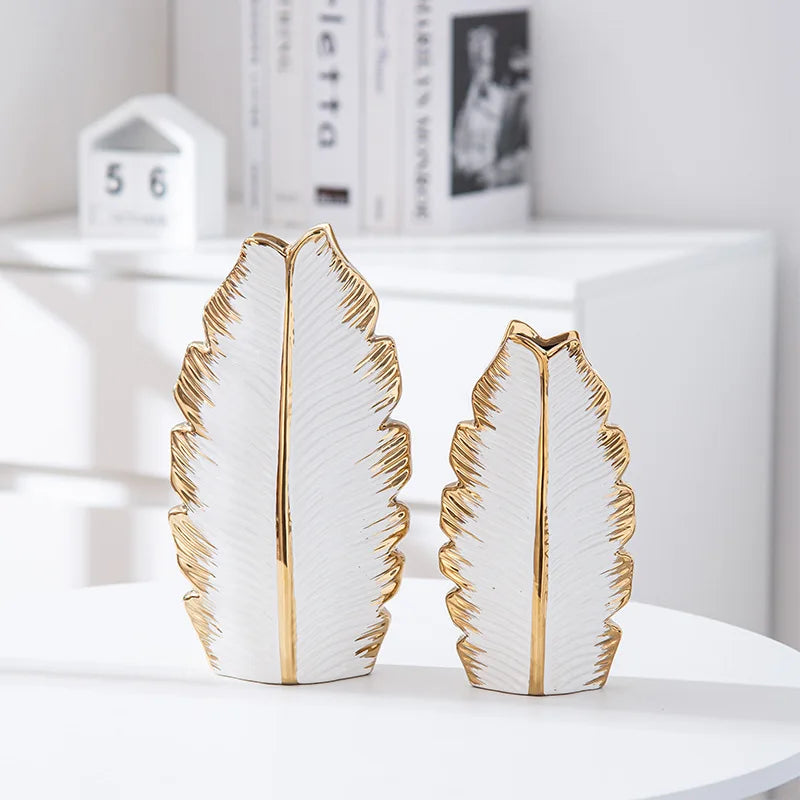 Vase Golden Leaf - Timeless Vases