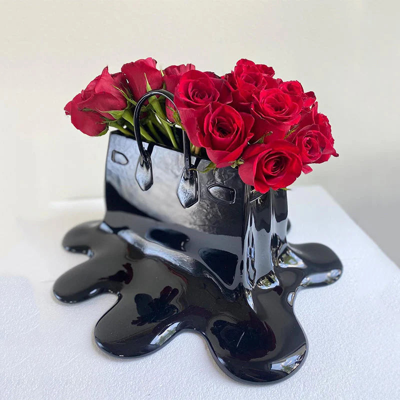 Vase Pop Art Kelly Noir - Timeless Vases