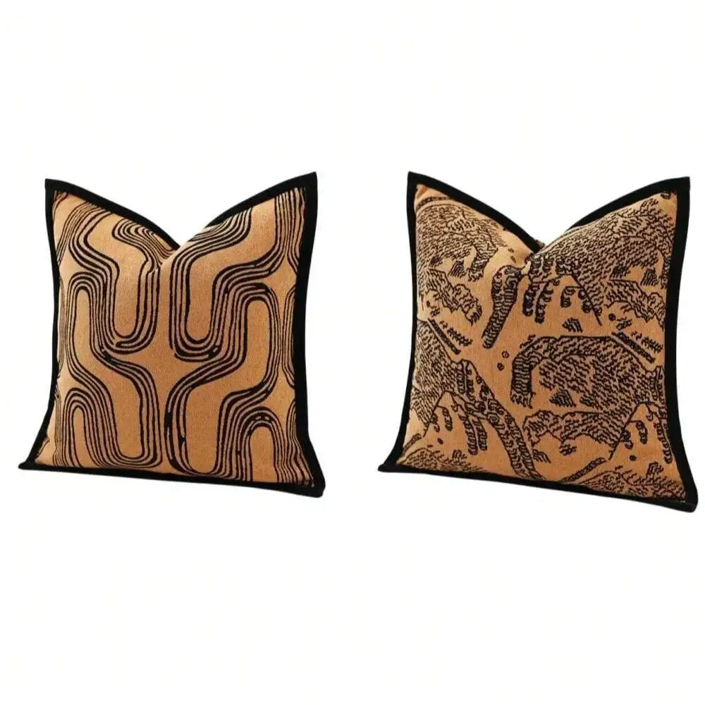 Housses d’Oreiller Graphisme Sauvage
