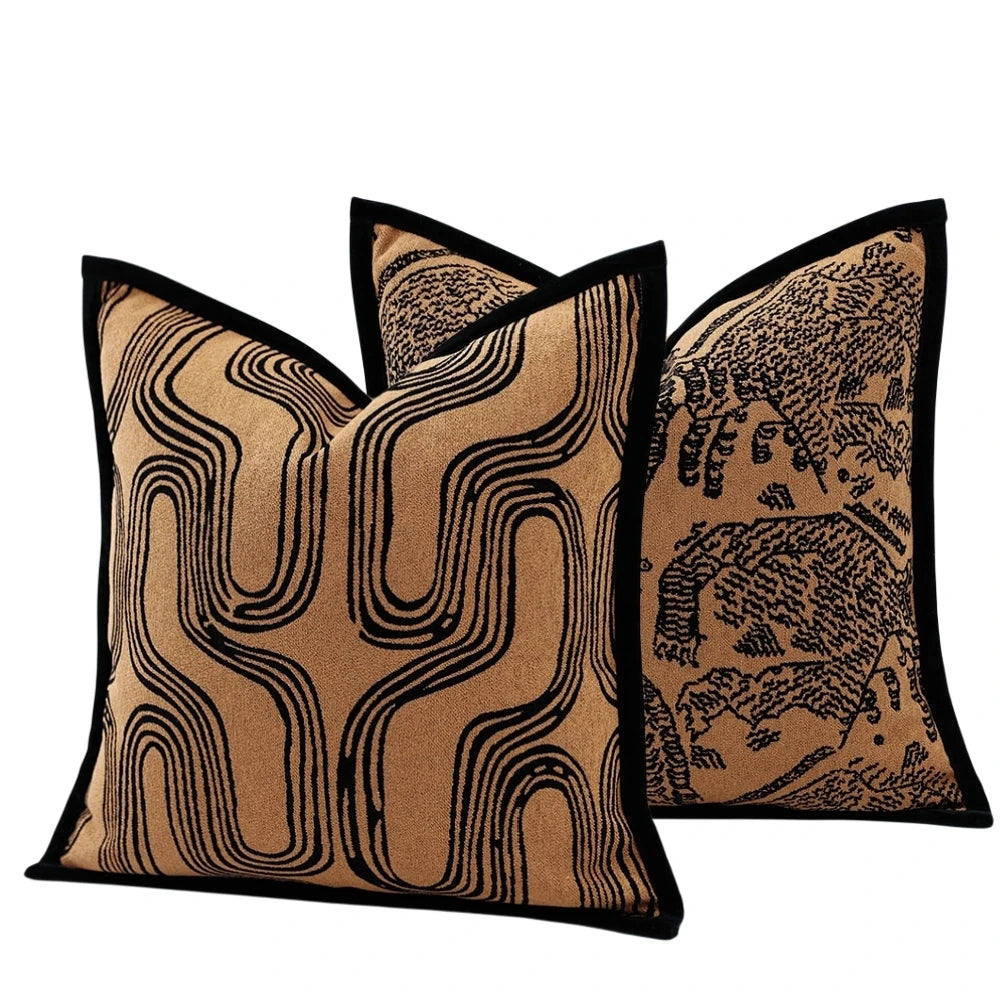 Housses d’Oreiller Graphisme Sauvage
