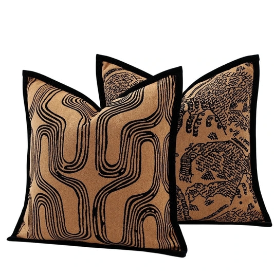 Housses d’Oreiller Graphisme Sauvage