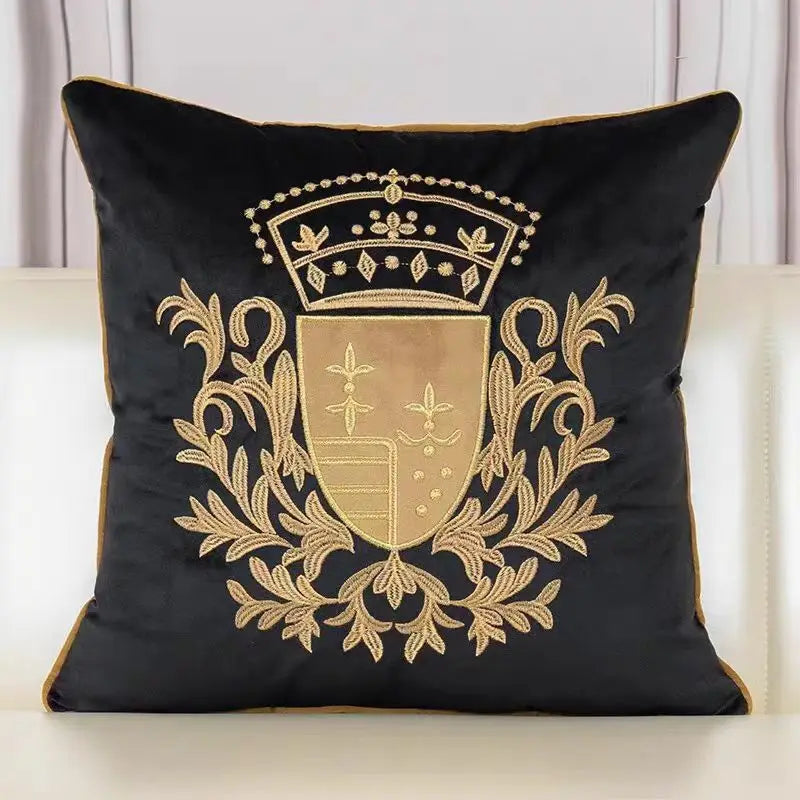 Housses d’Oreiller Blason Royal
