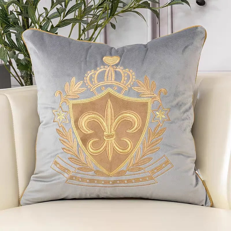 Housses d’Oreiller Blason Royal