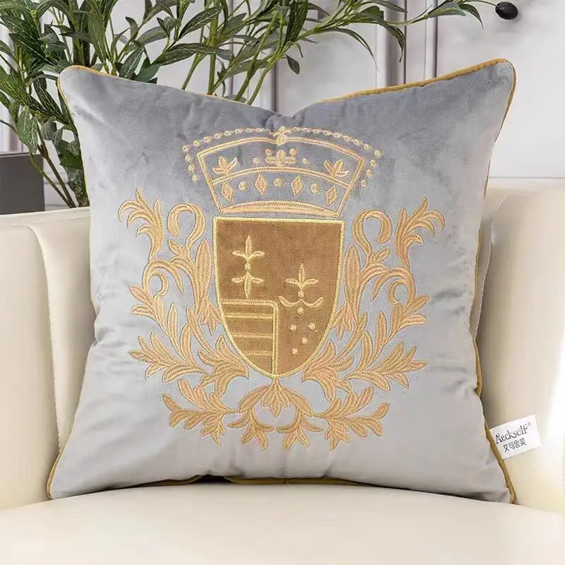 Housses d’Oreiller Blason Royal