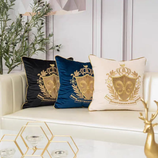 Housses d’Oreiller Blason Royal