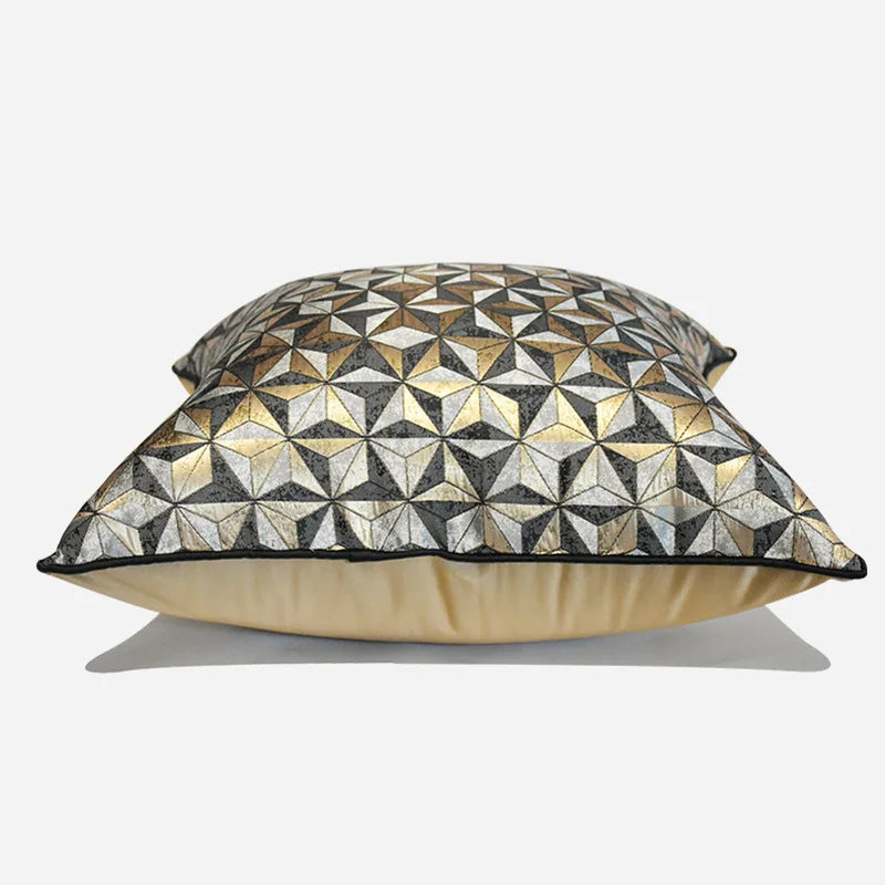 Fodera per cuscino di lusso con design geometrico dorato per divano, decorazione per camera da letto, divano, hotel, casa, 30x50, 45x45, 50x50, 40x60 cm