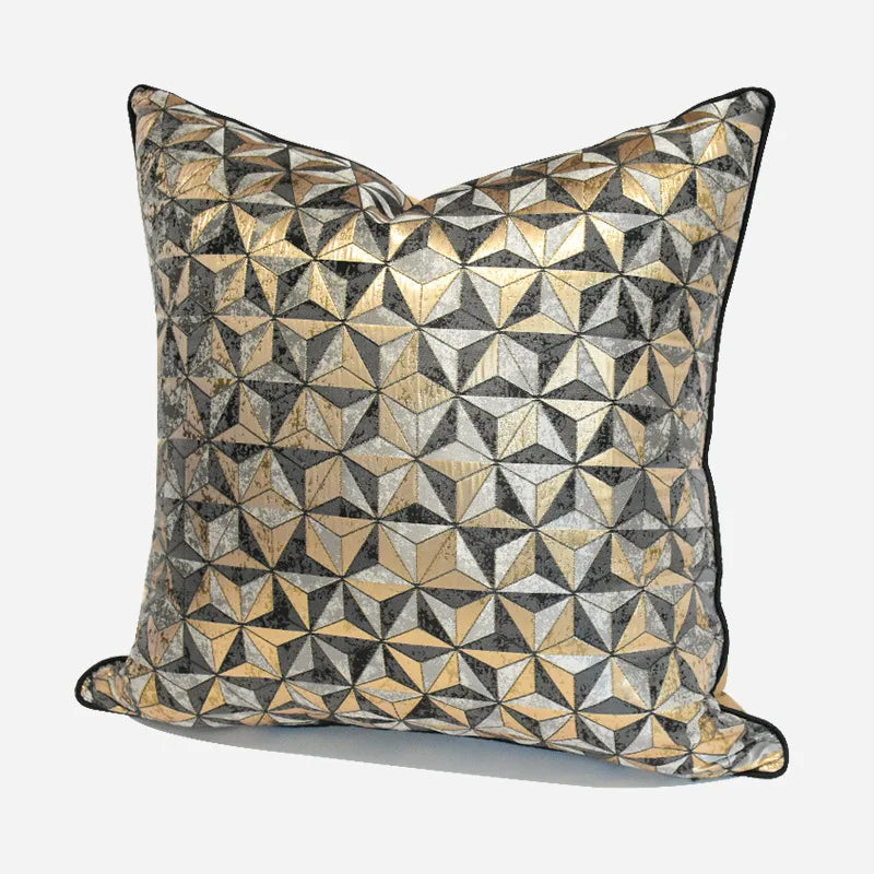 Fodera per cuscino di lusso con design geometrico dorato per divano, decorazione per camera da letto, divano, hotel, casa, 30x50, 45x45, 50x50, 40x60 cm