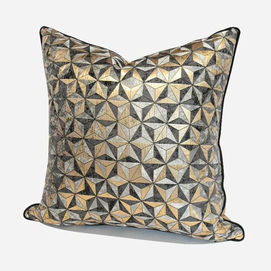 Fodera per cuscino di lusso con design geometrico dorato per divano, decorazione per camera da letto, divano, hotel, casa, 30x50, 45x45, 50x50, 40x60 cm