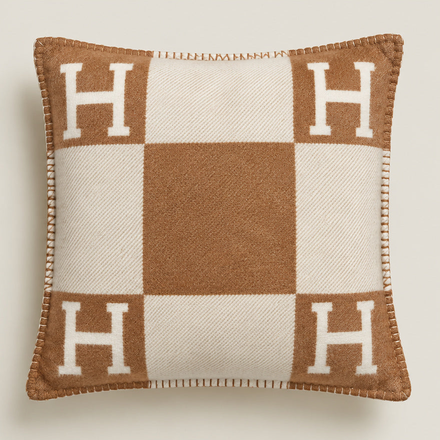 Housse d'Oreiller Luxe Éternelle Marron