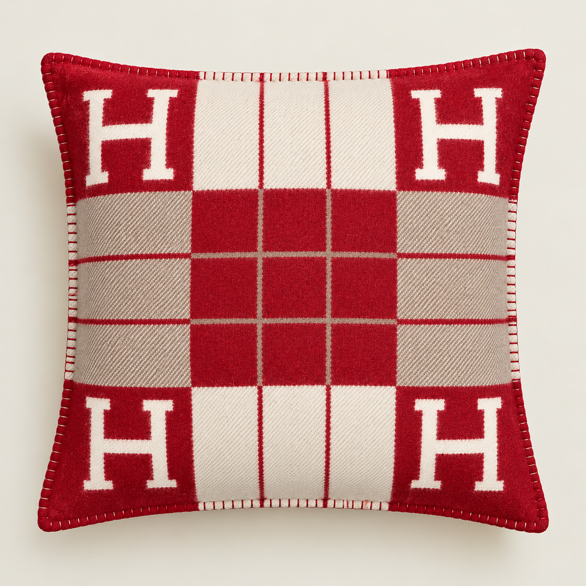 Housse d'Oreiller Luxe Éternelle Red Stripes