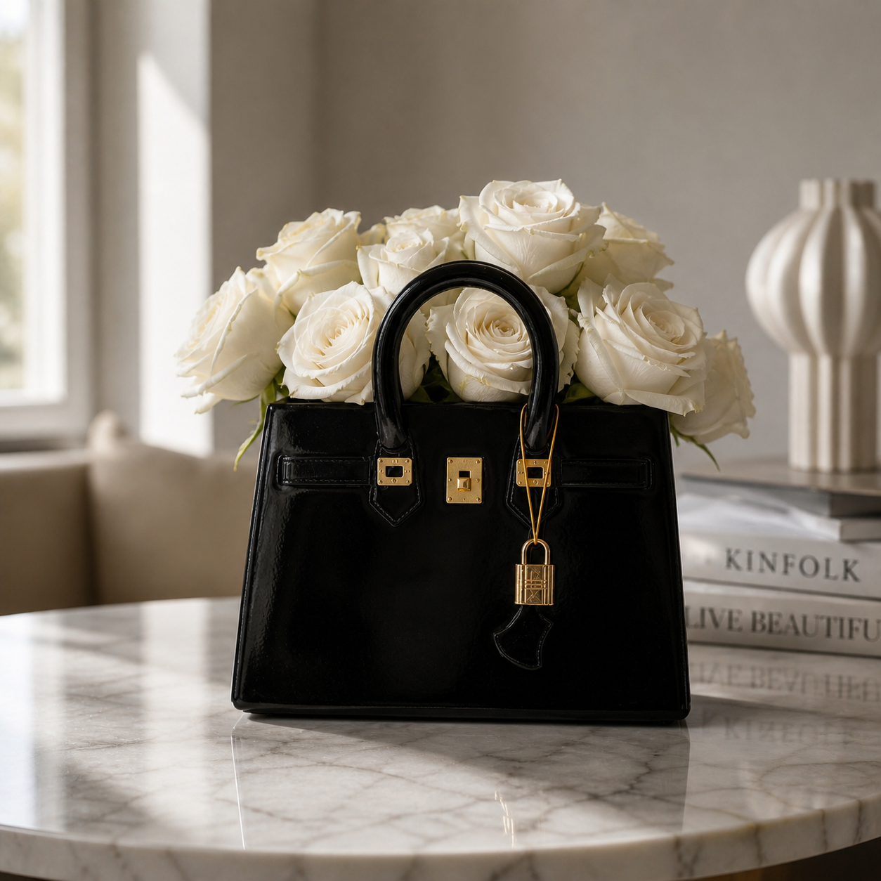 Vase Prestige Grace Black - Timeless Vases
