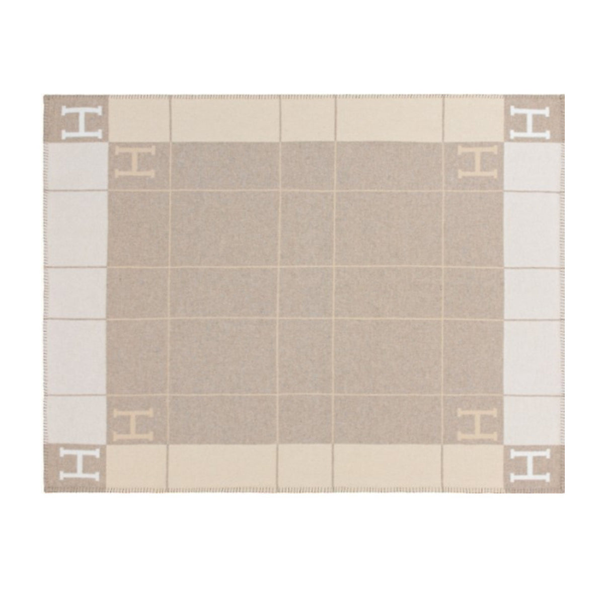 Plaid Luxe Éternel motif rayé Khaki