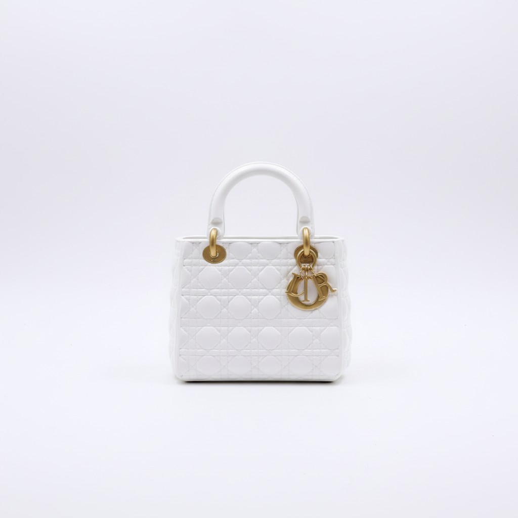 Vase blanc carré